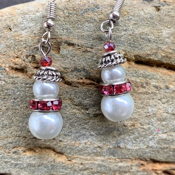 Artist & Angels Project Pink Snow Girl Earrings - Picture 3 of 5